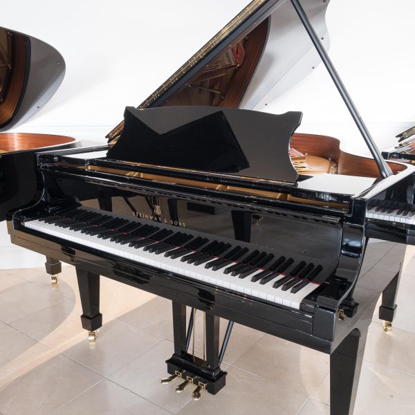 polished black steinway & sons model a grand piano whole piano