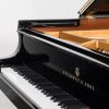 Steinway & sons model O polished black grand piano