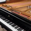 Steinway & sons model O polished black grand piano