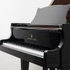 Steinway & sons model O polished black grand piano