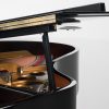 Steinway & sons model O polished black grand piano