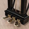 Steinway & sons model O polished black grand piano