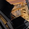 Steinway & sons model O polished black grand piano