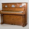 J&J Hopkinson upright piano in satinwood with inlay