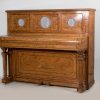 J&J Hopkinson upright piano in satinwood with inlay