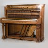 J&J Hopkinson upright piano in satinwood with inlay