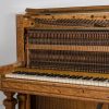 J&J Hopkinson upright piano in satinwood with inlay