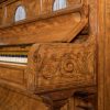 J&J Hopkinson upright piano in satinwood with inlay
