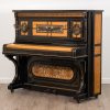 Steinway Model Vertigrand upright piano in black polish and satinwood in aesthetic