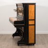 Steinway Model Vertigrand upright piano in black polish and satinwood in aesthetic