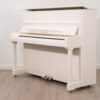 Yamaha P121 upright piano in polished white