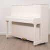 Yamaha P121 upright piano in polished white