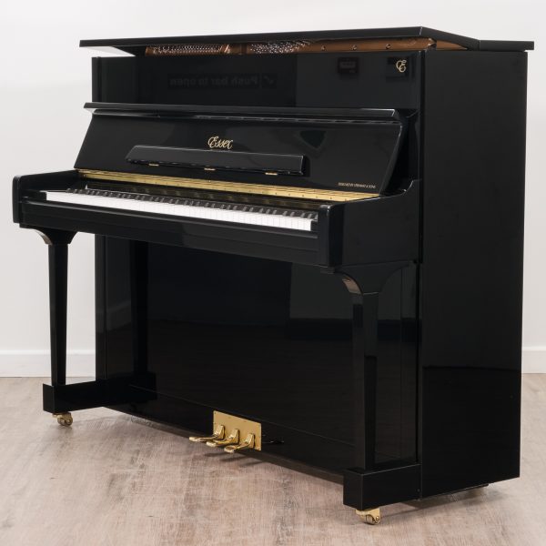 Essex 116 upright piano in polished black