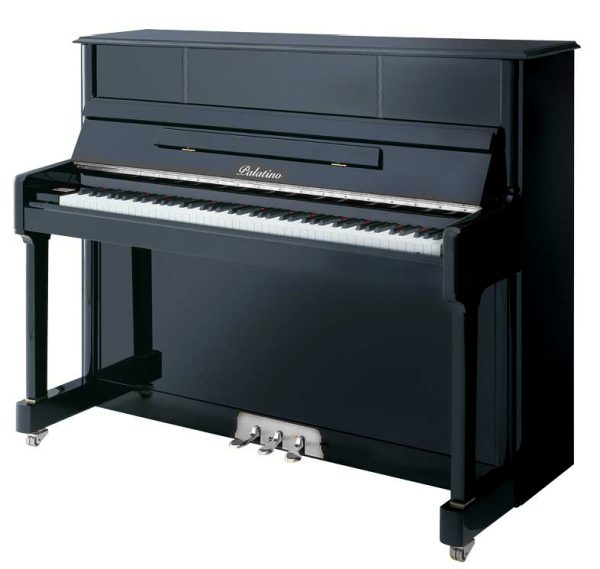 New Palatino Upright Piano - Polished Ebony