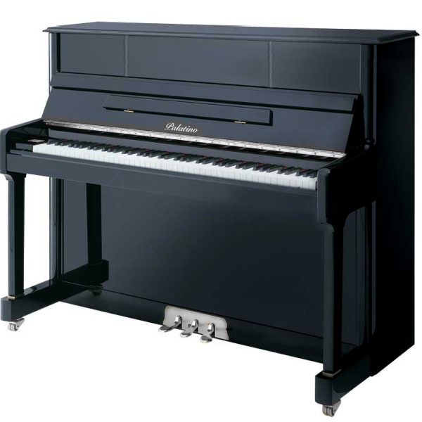 New Palatino Upright Piano - Polished Ebony