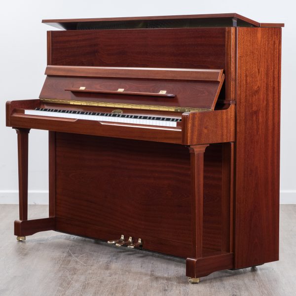 Kemble Model 121 Upright Piano in Satin Cherry Mahogany
