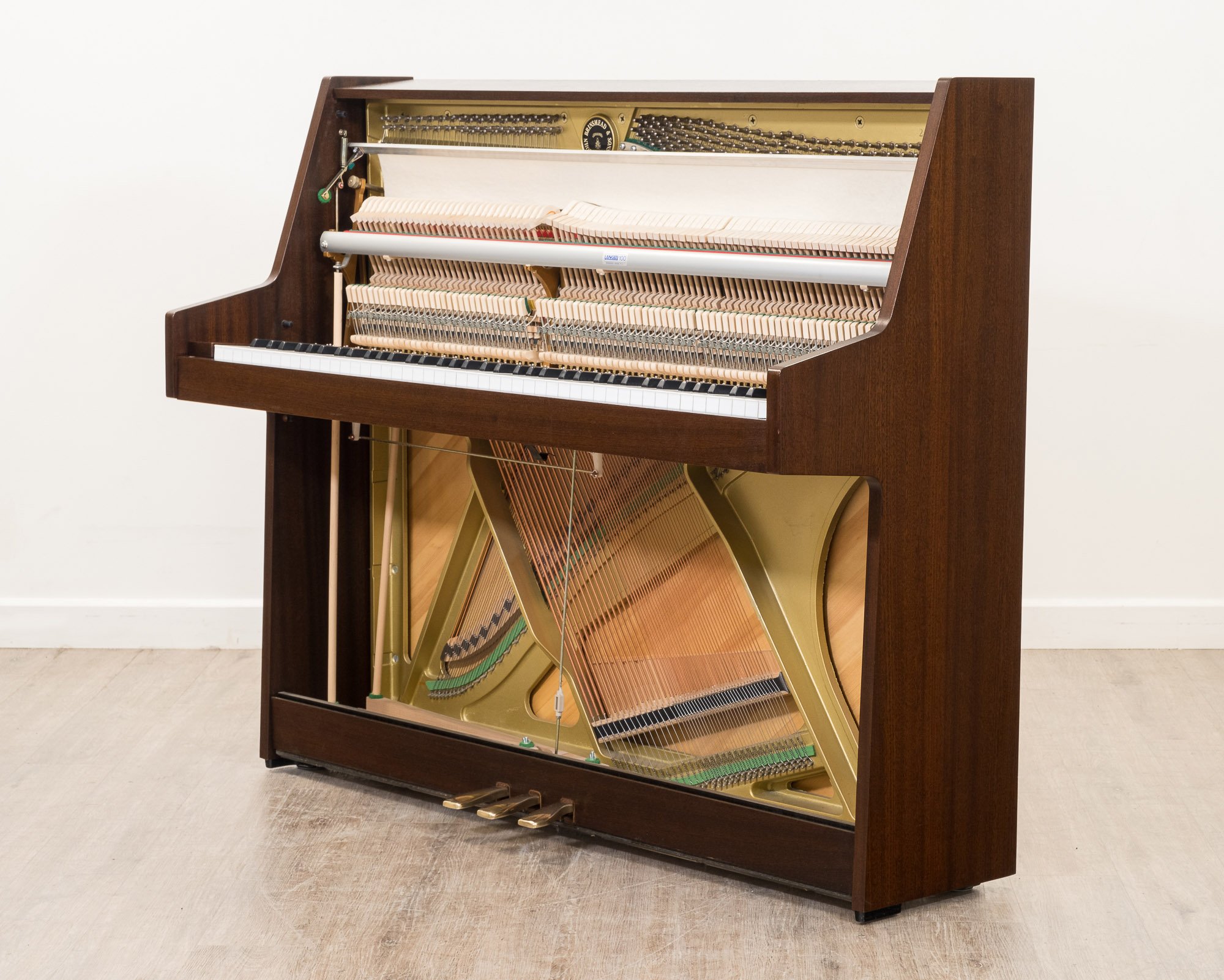 John Brinsmead Upright Piano in Satin Mahogany