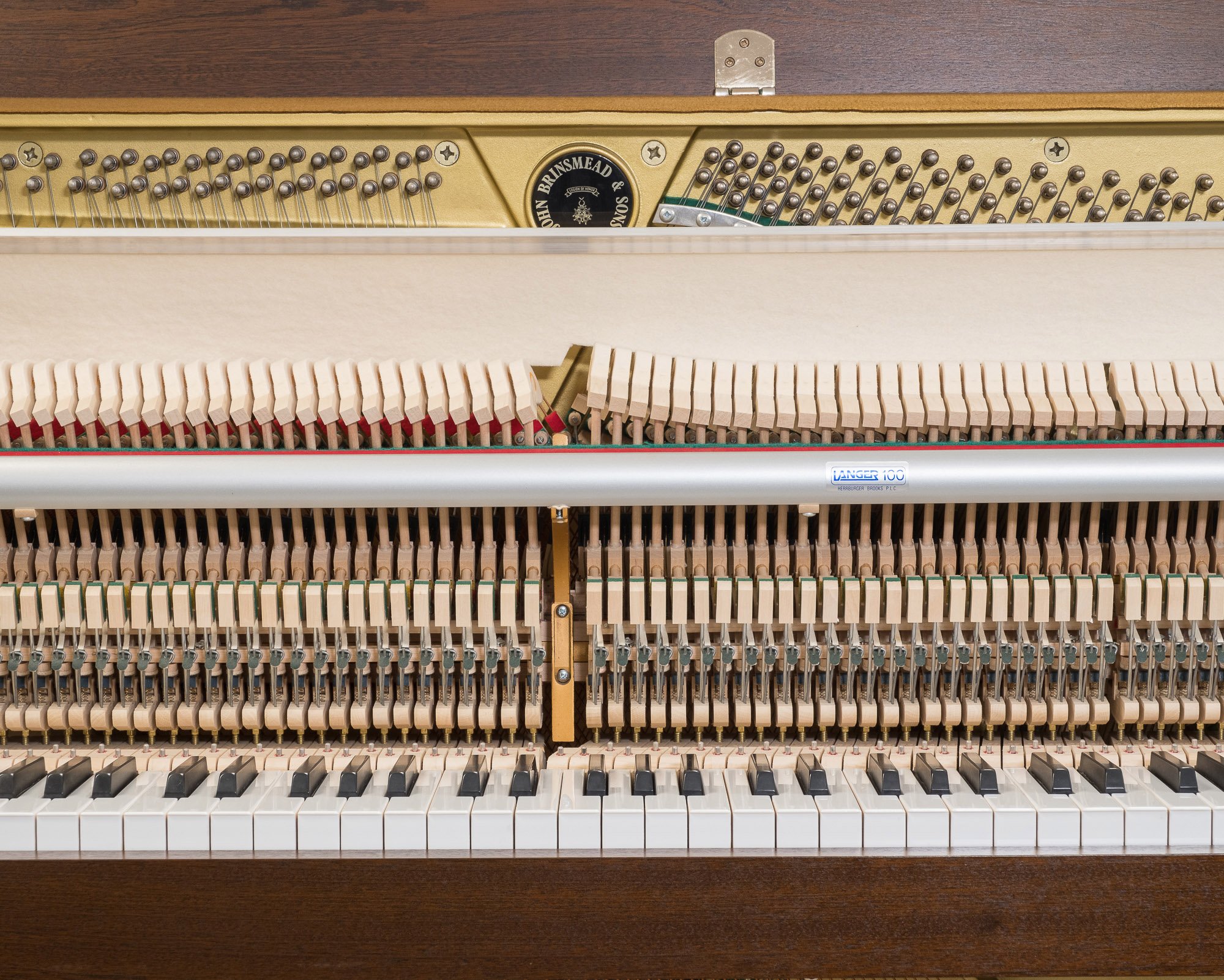 John Brinsmead Upright Piano in Satin Mahogany