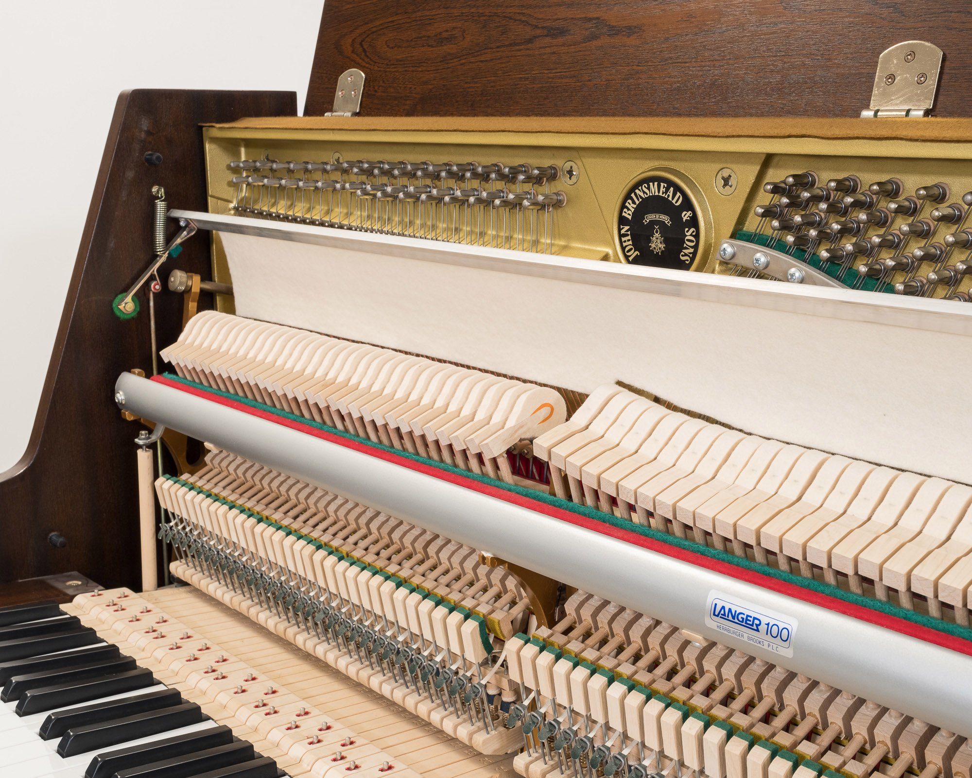 John Brinsmead Upright Piano in Satin Mahogany