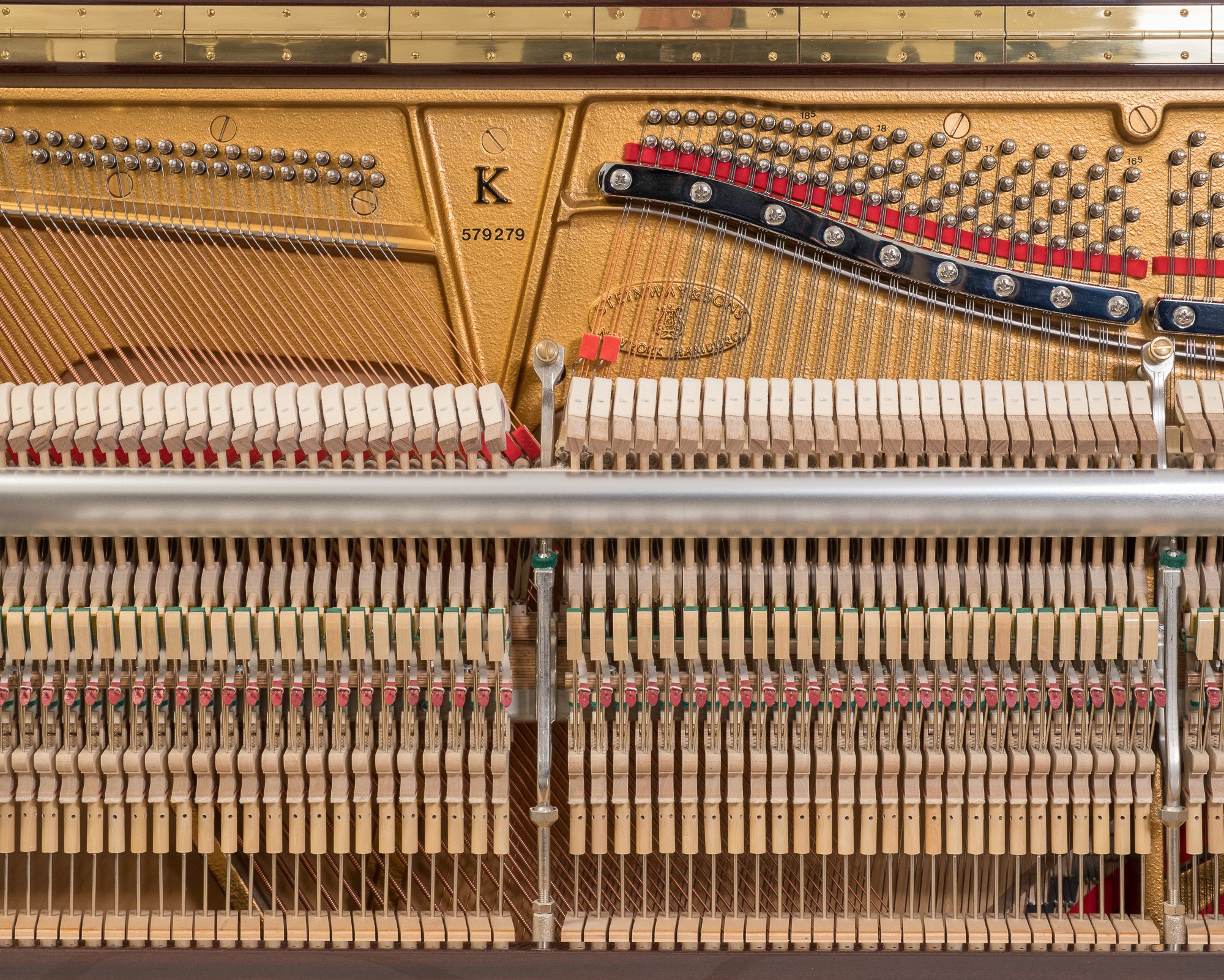 Steinway Model K Upright in Polished Mahogany