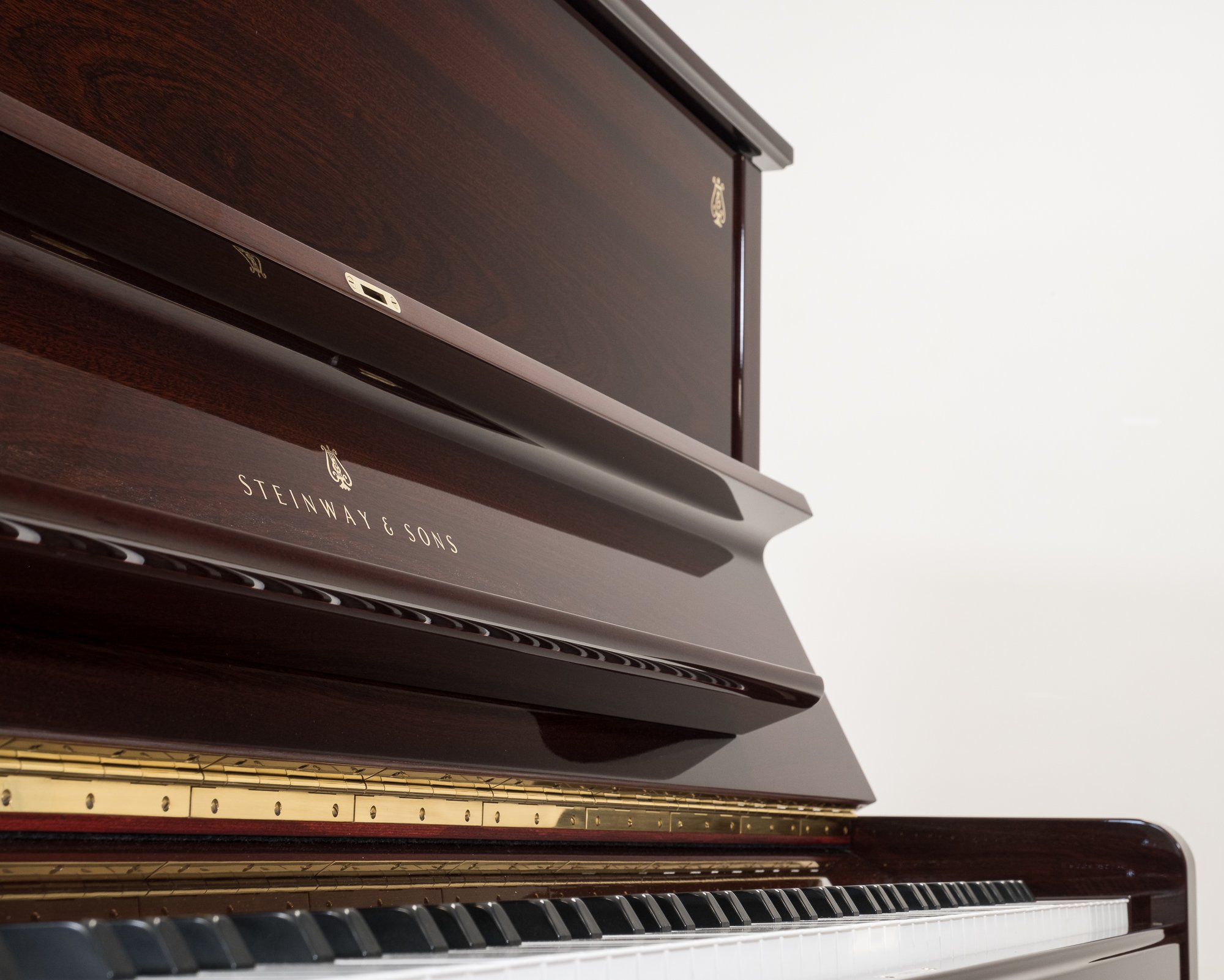Steinway Model K Upright in Polished Mahogany