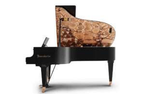 Side view of Bosendorfer Tree of Life Grand Piano