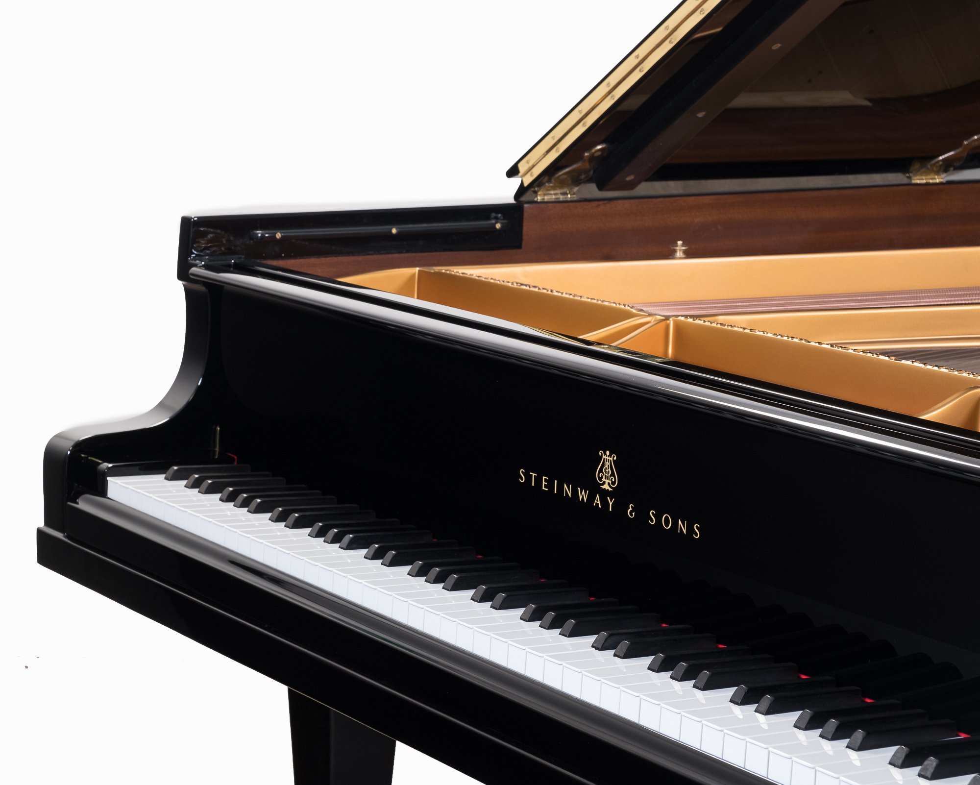 Steinway Model M Grand Piano in polished black