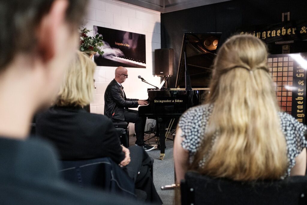Steingraeber & Sohne Grand Piano being played at concert