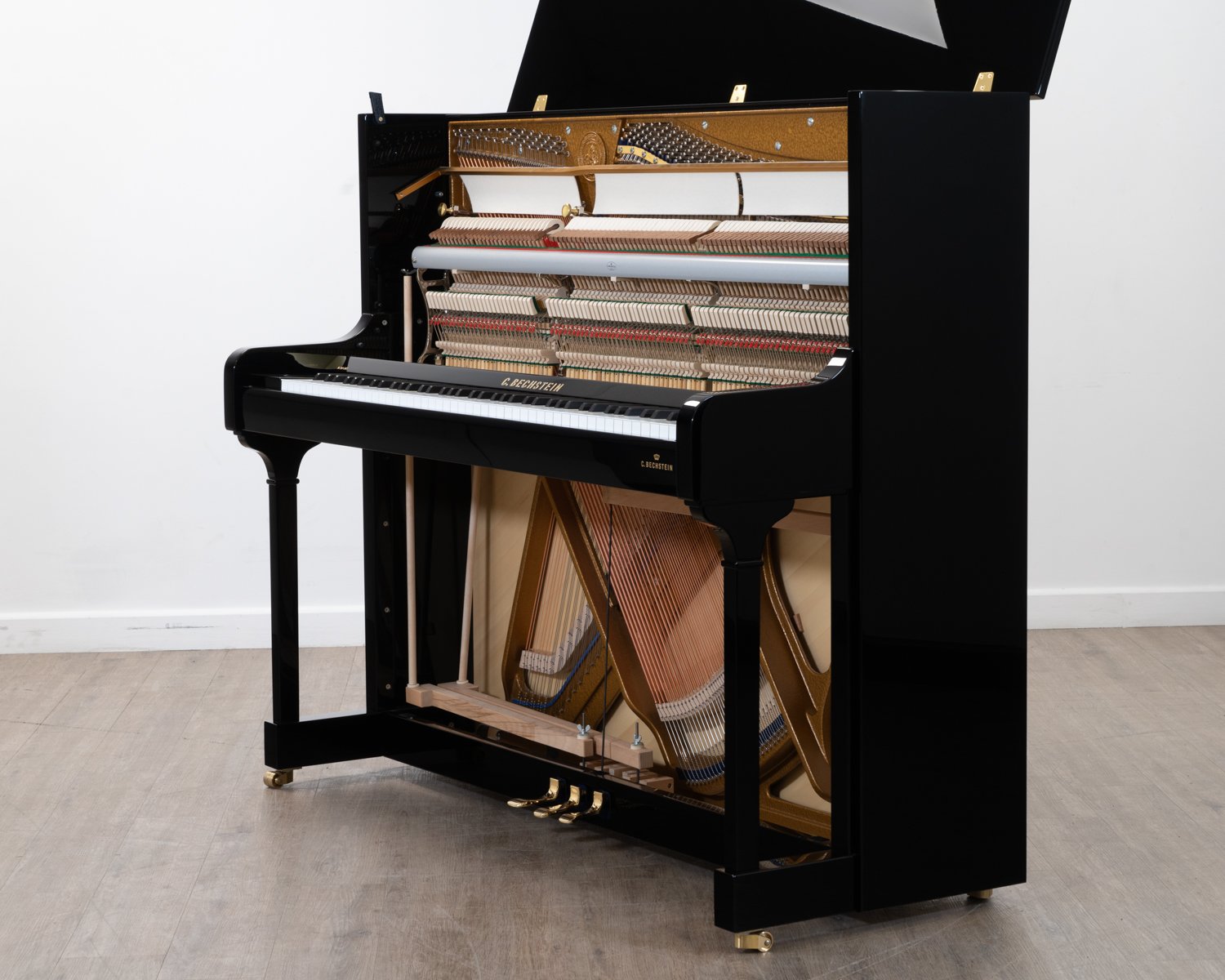 C.Bechstein Academy 124 Upright Piano in polished black