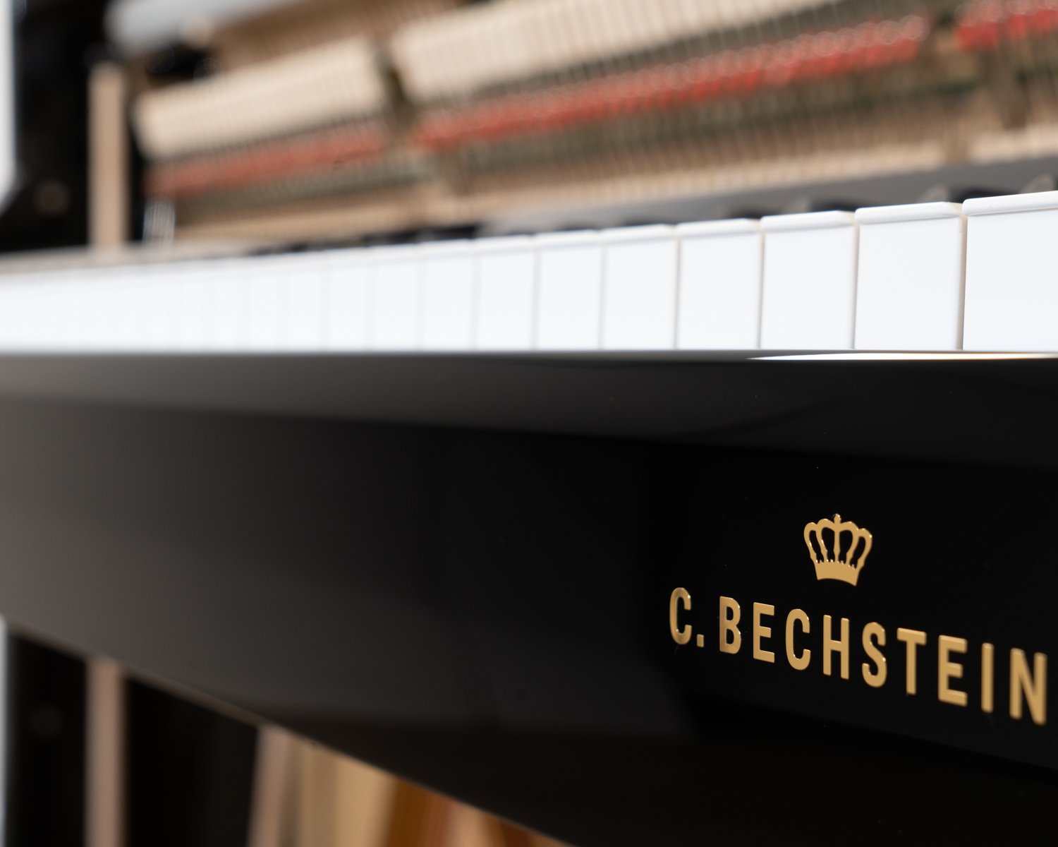 C.Bechstein Academy 124 Upright Piano in polished black