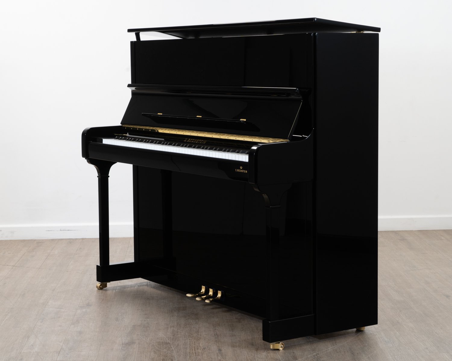 C.Bechstein Academy 124 Upright Piano in polished black