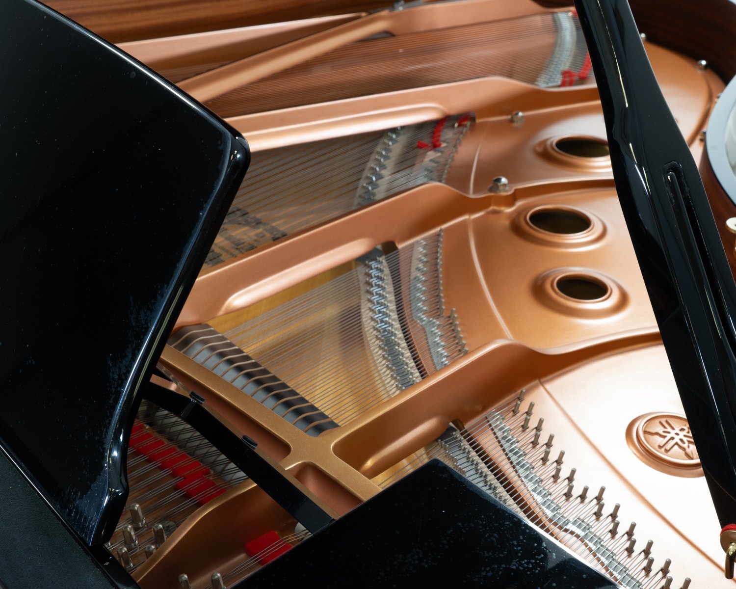 Yamaha C3X grand piano in polished black